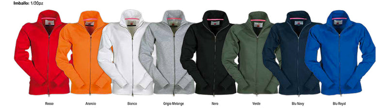 Carica immagine in Galleria Viewer, PANAMA+ LADY - Felpa donna zip intera
