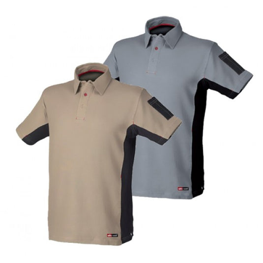 POLO MANICA CORTA BICOLORE STRETCH
