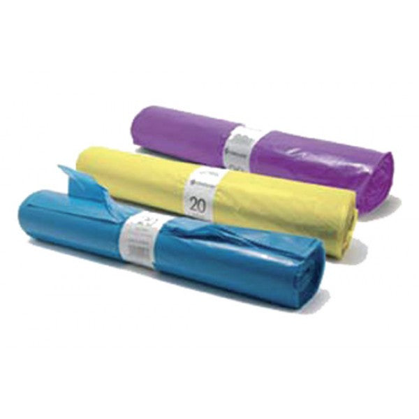 SACCHI PE RACCOLTA DIFFERENZIATA 55x70 - CF.20 pezzi x 50 rotoli